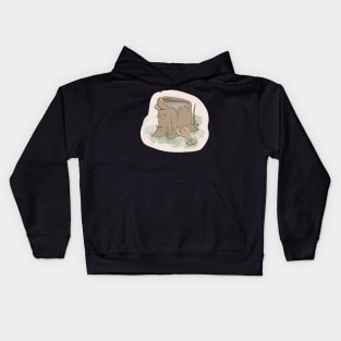 Scorpio snail stump Kids Hoodie